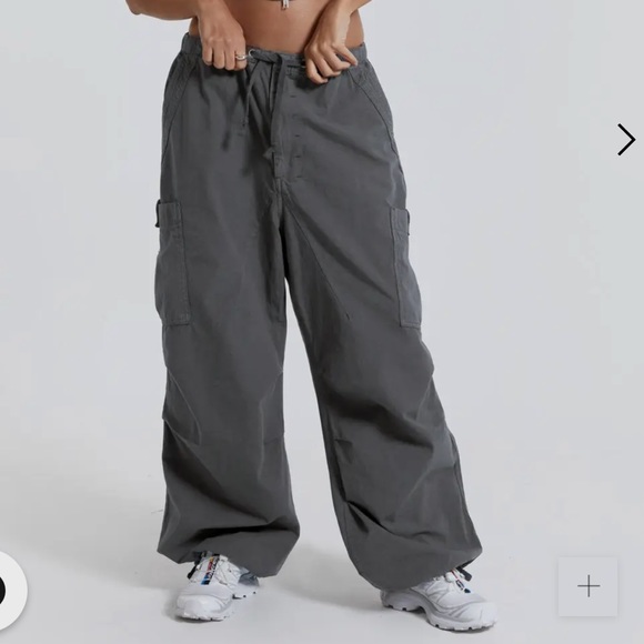Jaded London Pants & Jumpsuits Jaded London Vintage Grey Parachute Cargo Pants Poshmark